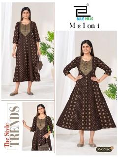 Blue hills meloni anarkali gown wholesale kurtis
